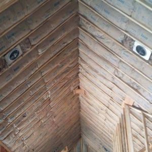 fiberglass insulation in vaulted ceiling